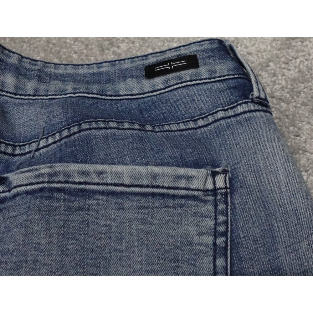 Liverpool Jeans Women's Size 12/31 Blue Denim Straight Mid Rise Workwear - Picture 8 of 13